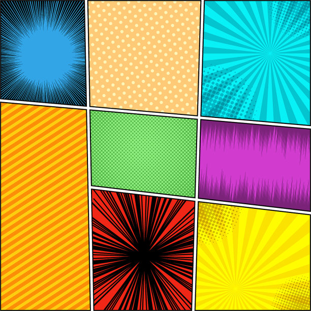 漫画色彩构成图片下载