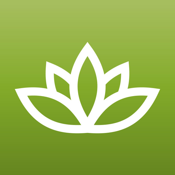 白色的莲花象征着绿色的spa和背景图片下载