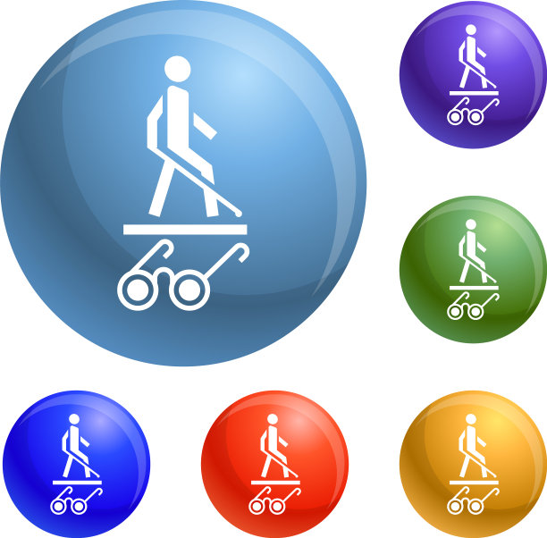 盲眼眼镜图标图片下载