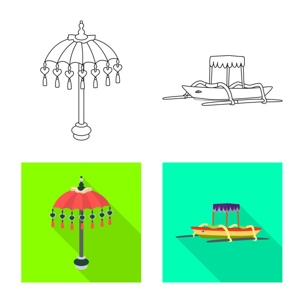 孤立的对象和旅行图标集和图片下载