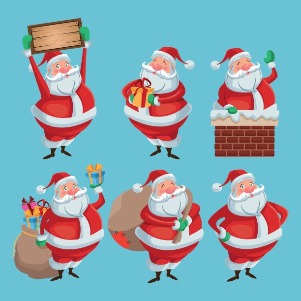 圣诞卡通圣诞季设计图片下载