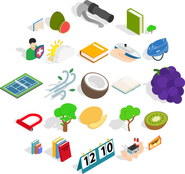 自然阻力图标设置等距样式图片下载