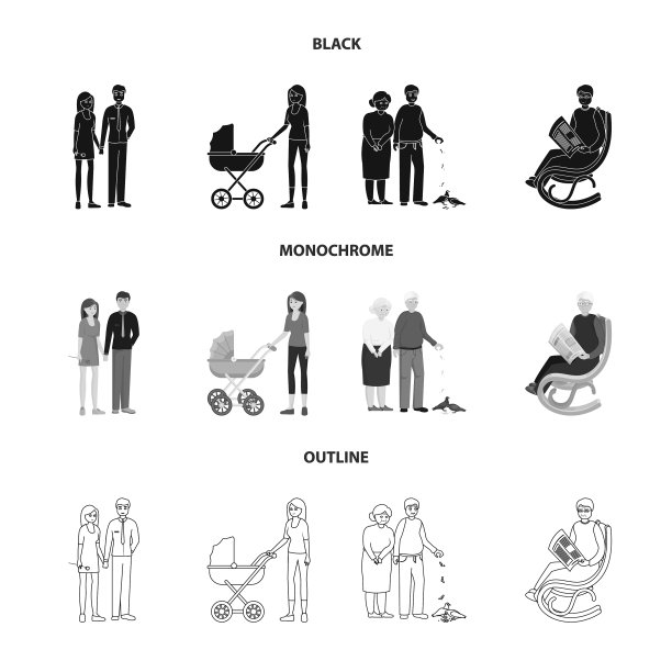 人物与化身标志的设计图片下载