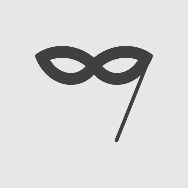 化妆舞会面具图标图片下载