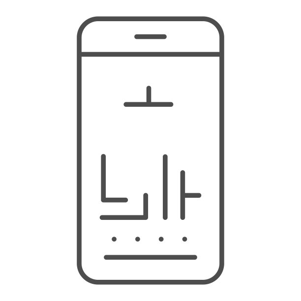 智能手机游戏细线图标手机游戏图片下载