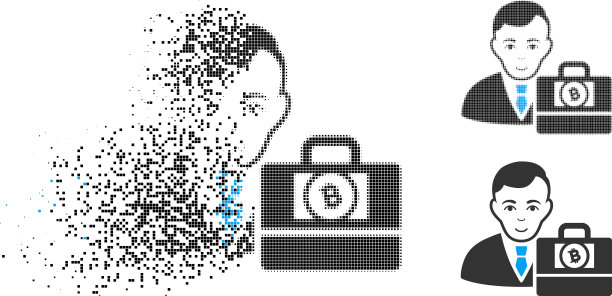 消散像素半色调比特币现金图片下载