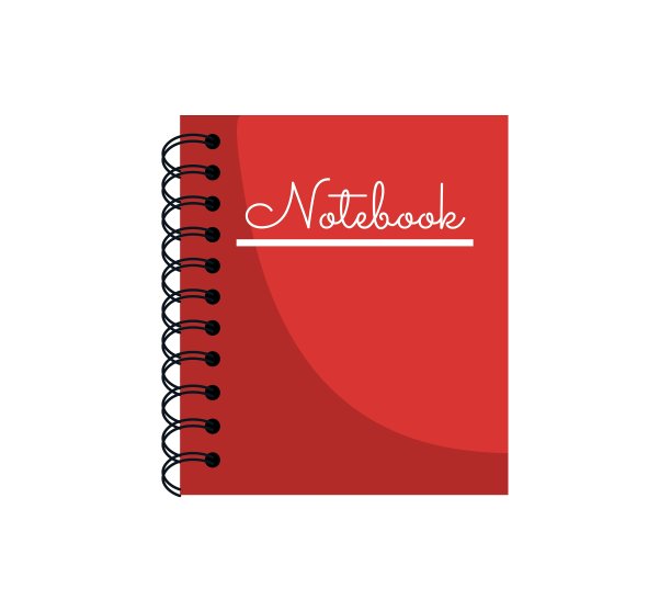 笔记本学校孤立的图标图片下载