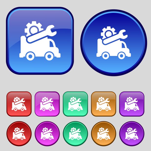 电脑修理图标标志一套十二件古董图片下载