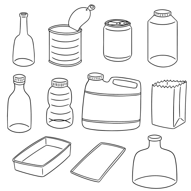 可回收物品素材图片下载