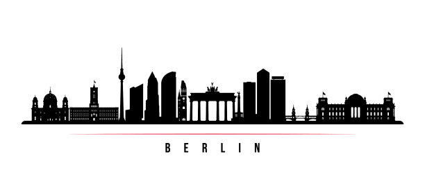 柏林城市天际线横横幅图片下载