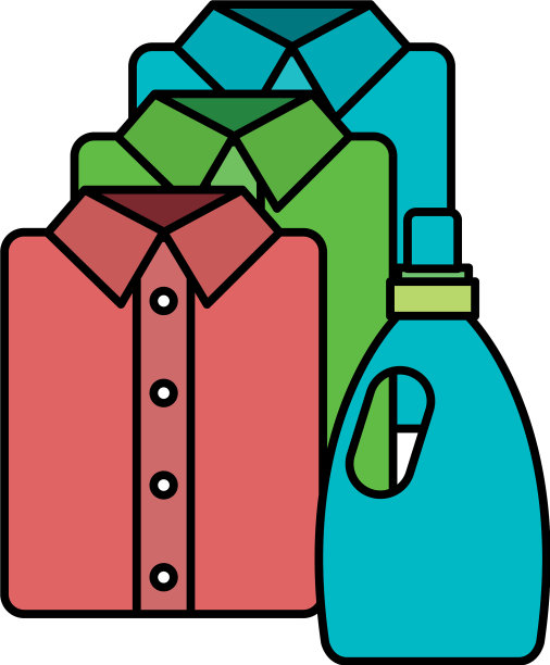 衬衫和衣服的洗衣服务图片下载