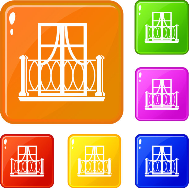 室外阳台图标设置颜色图片下载