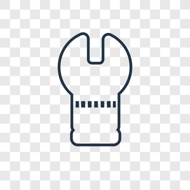 大望远镜概念线性图标孤立图片下载