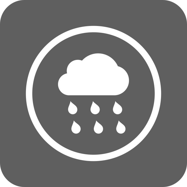 雨云平面图标图片下载