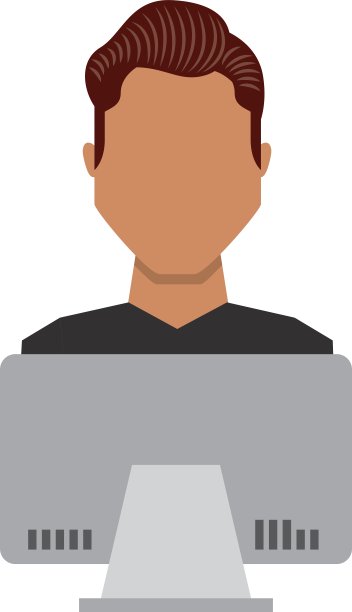 商人头像与商业图标图片下载