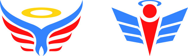 套装天使标志设计图片下载