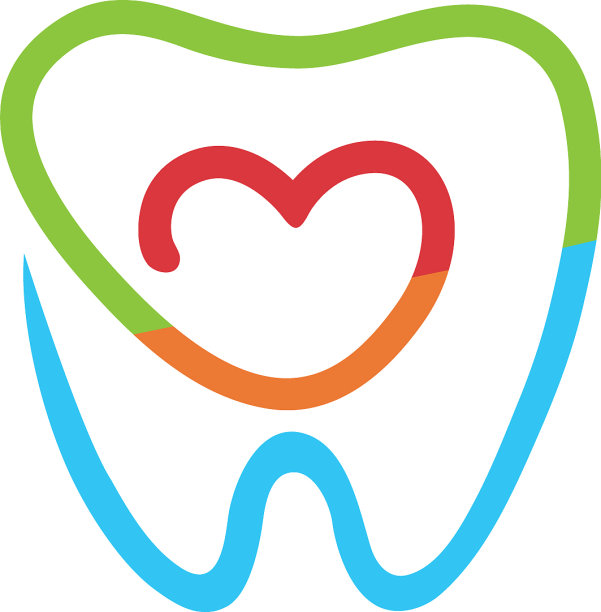 创意牙心内标志图片下载