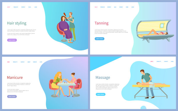 发型设计、美甲和按摩、晒黑图片下载