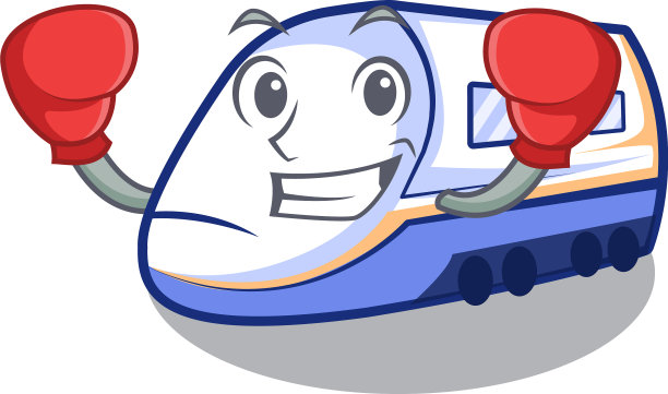 拳击新干线列车造型吉祥物图片下载