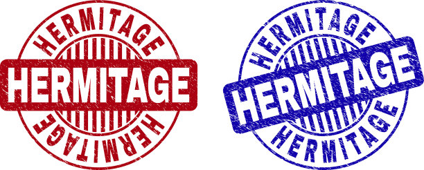 污迹隐居地纹理圆形印章图片下载