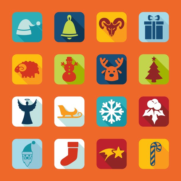 圣诞标志套装图片下载