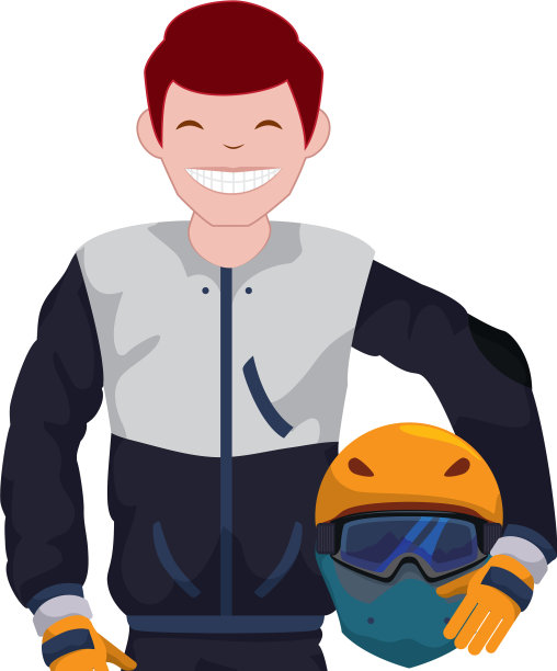 穿着雪地运动服的男人图片下载