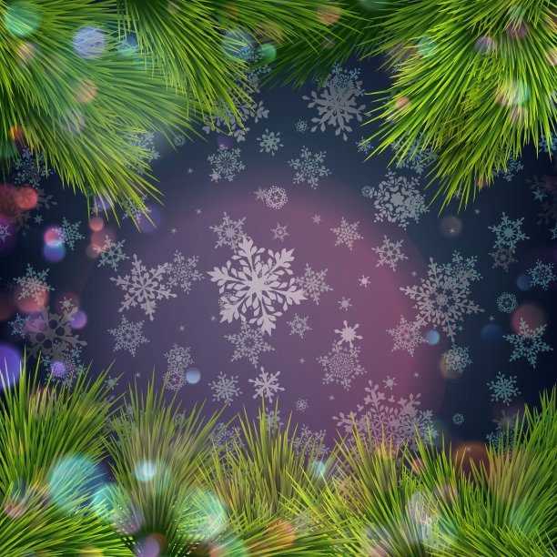 蓝色圣诞背景EPS 10图片下载