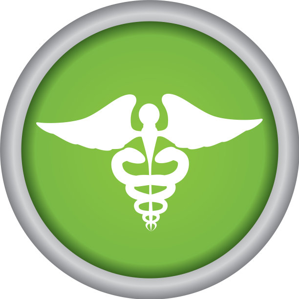 带针和翅膀的医学符号图片下载