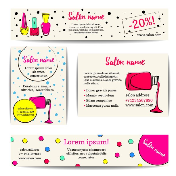 一套指甲油横幅图片下载