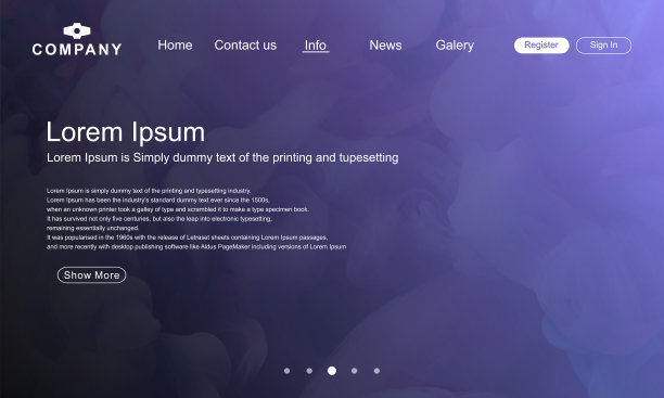 摘要网站登陆页面采用几何图形设计图片下载