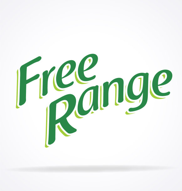 自由放养绿色文字图片下载