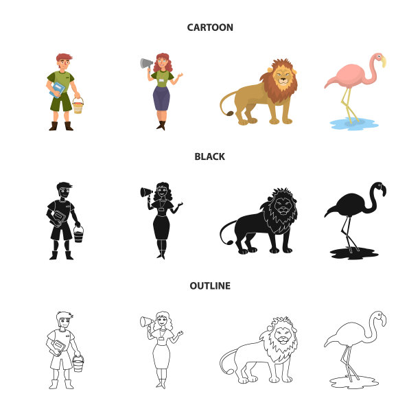 设计自然和有趣的图标集图片下载