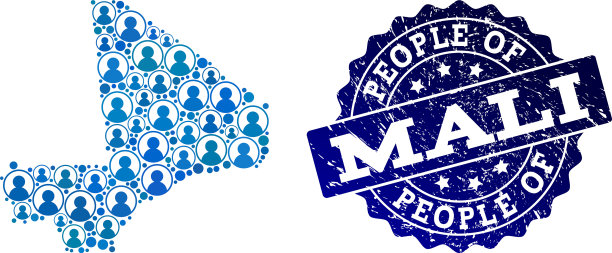 人们拼贴的马赛克地图的马里和痛苦图片下载