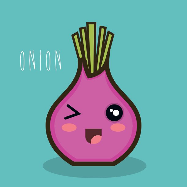 卡通洋葱红图标表达设计图片下载