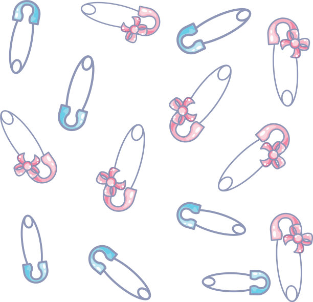 图案可爱的衣夹钩图片下载