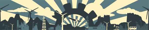 能源与电力图标集标题banner图片下载