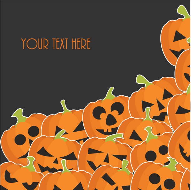 万圣节的旗帜图片下载