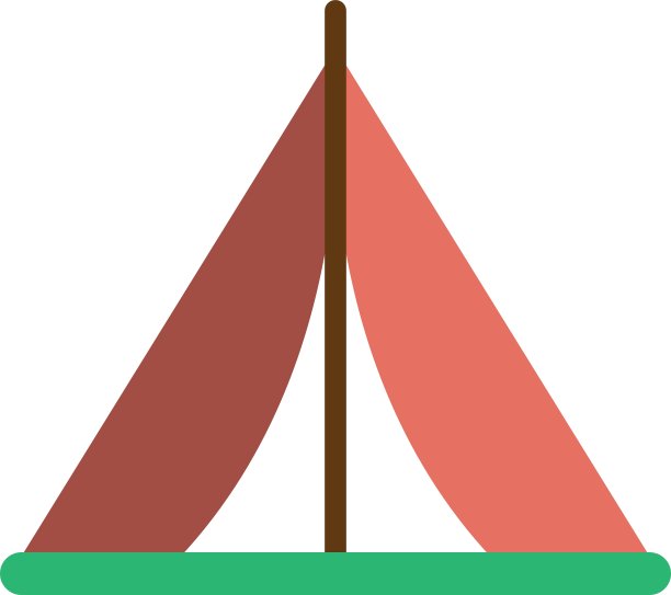 用于野营设计的隔离帐篷图片下载