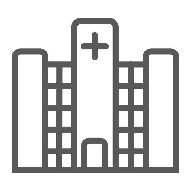 医院诊所线条图标图片下载