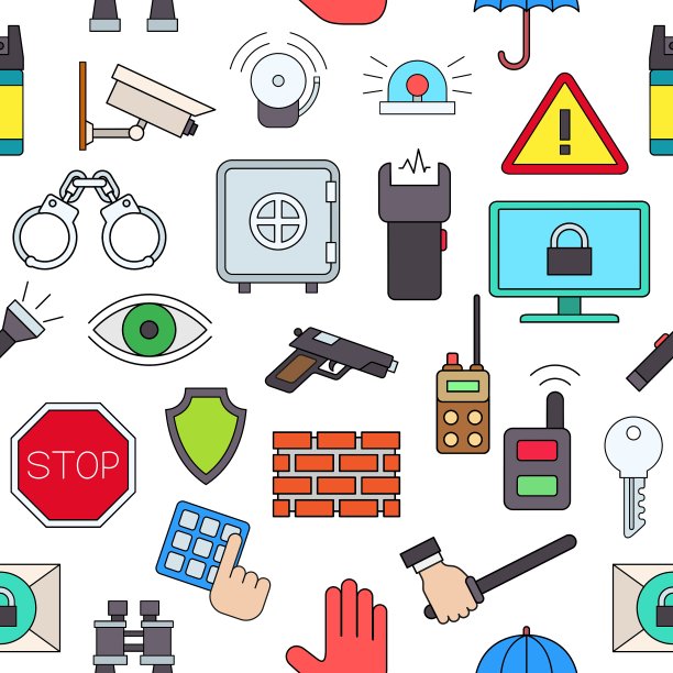 保护彩色图案图标图片下载