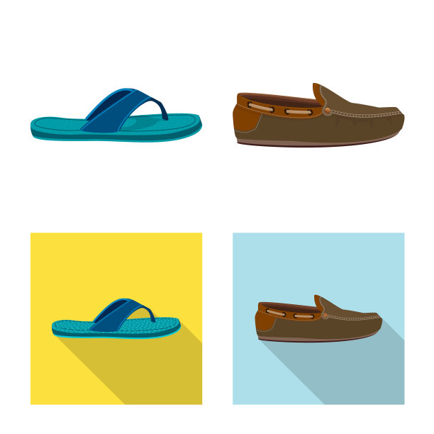 设计鞋履及鞋履标志套图片下载