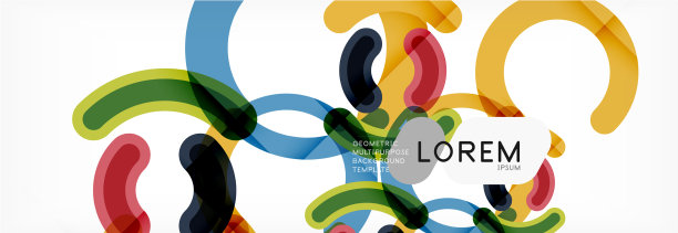 线条设计圈抽象背景图片下载