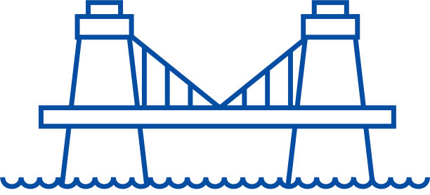 英国桥线图标概念英国桥图片下载