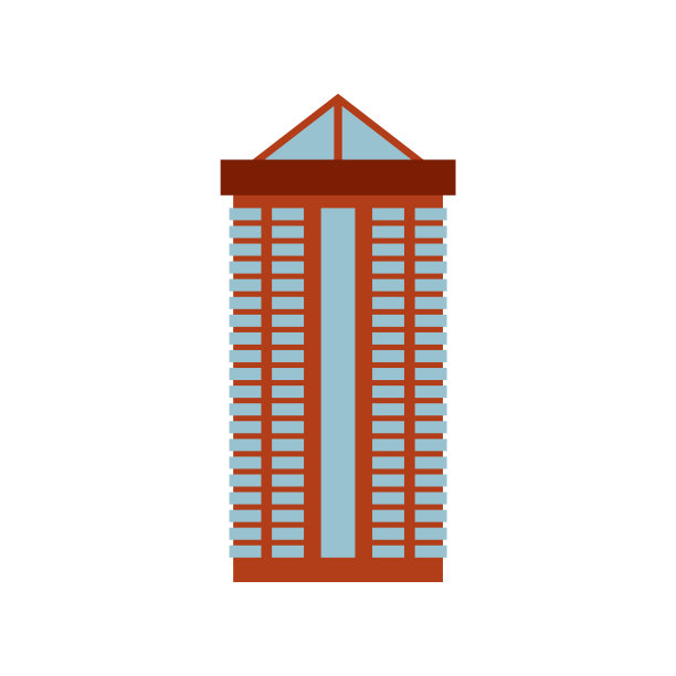 办公楼孤立城市建筑标志图片下载
