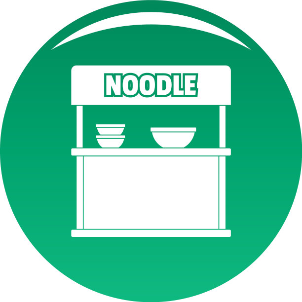 卖面条图标绿色图片下载