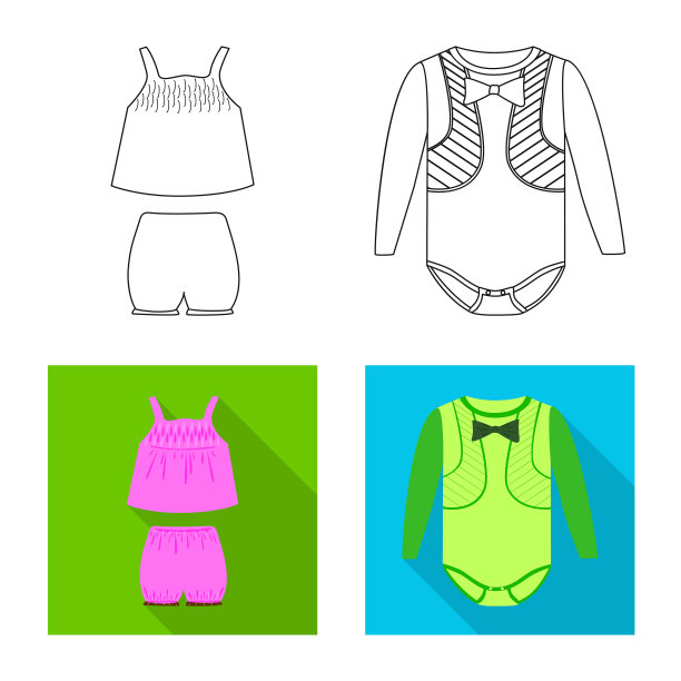 孤立对象时尚和服装标志图片下载