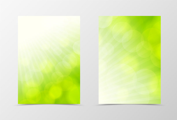 正面和背面灯传单模板设计图片下载