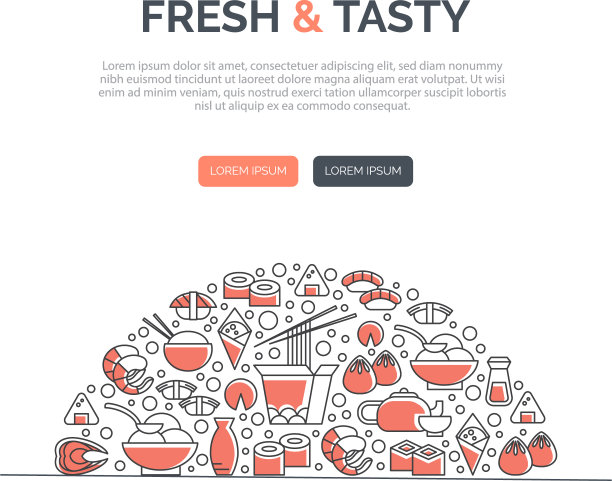 寿司的网页模板图片下载