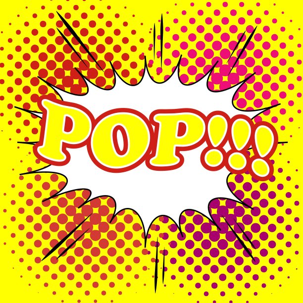 漫画泡泡流行文字图片下载