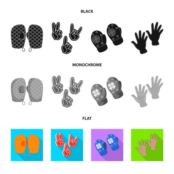 剪影及安全标志图片下载